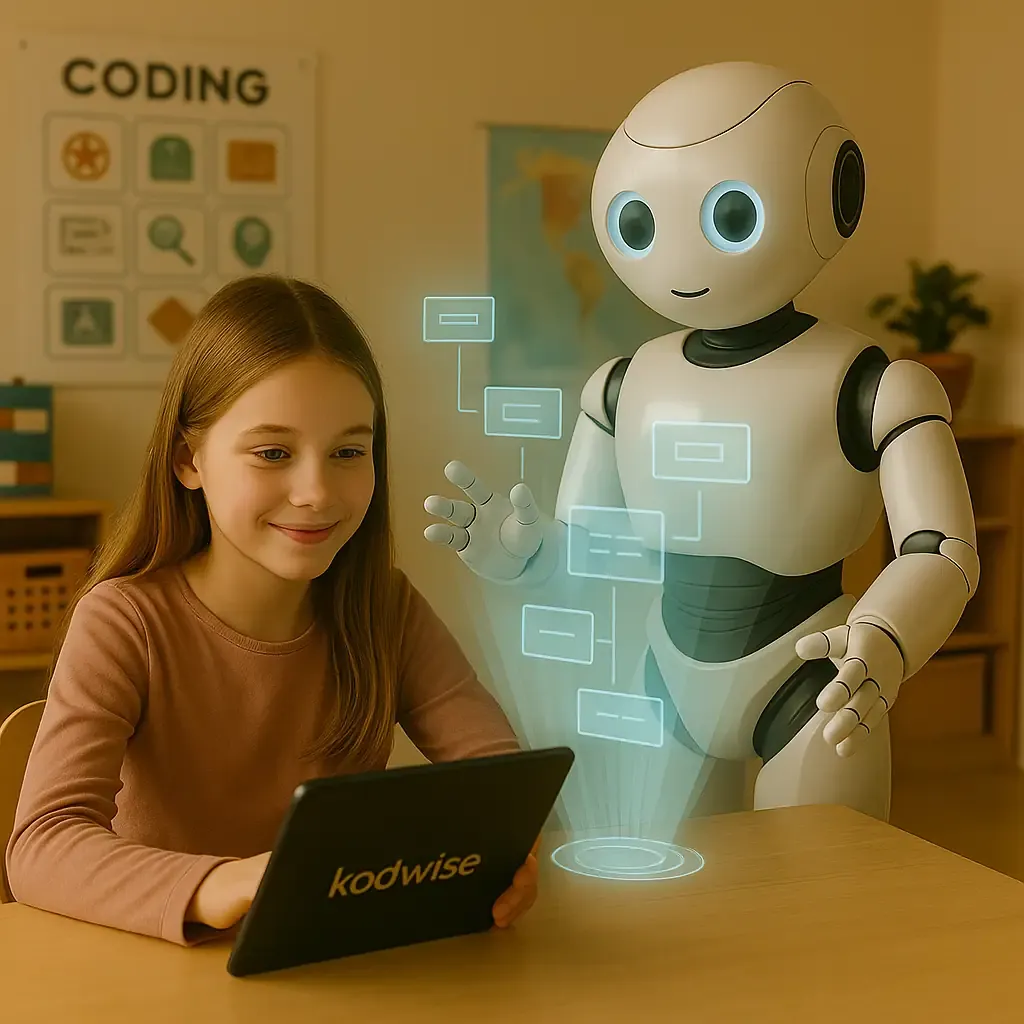 child learning AI and data science online